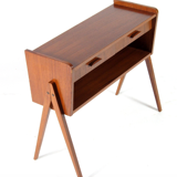 Danish teak console Scandinavian 60s 70s hallway furniture