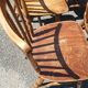 6 chaises peigne bois  seventies