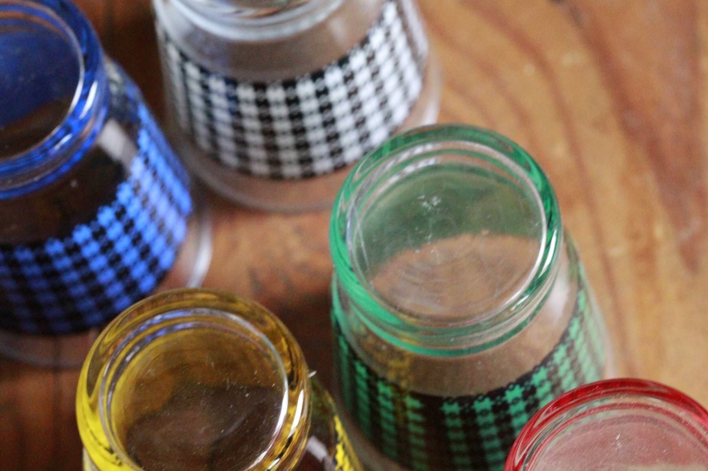 Set of 6 antique glasses