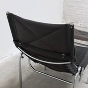 Reclining 'HE1106' lounge chair with ottoman by Hans Eichenberger for Strässle, 1978