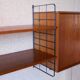 Scandinavian teak wall shelves and modular teak