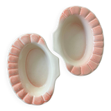 Set of 2 Charles Amand orange-pink ramekins