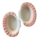 Set of 2 Charles Amand orange-pink ramekins