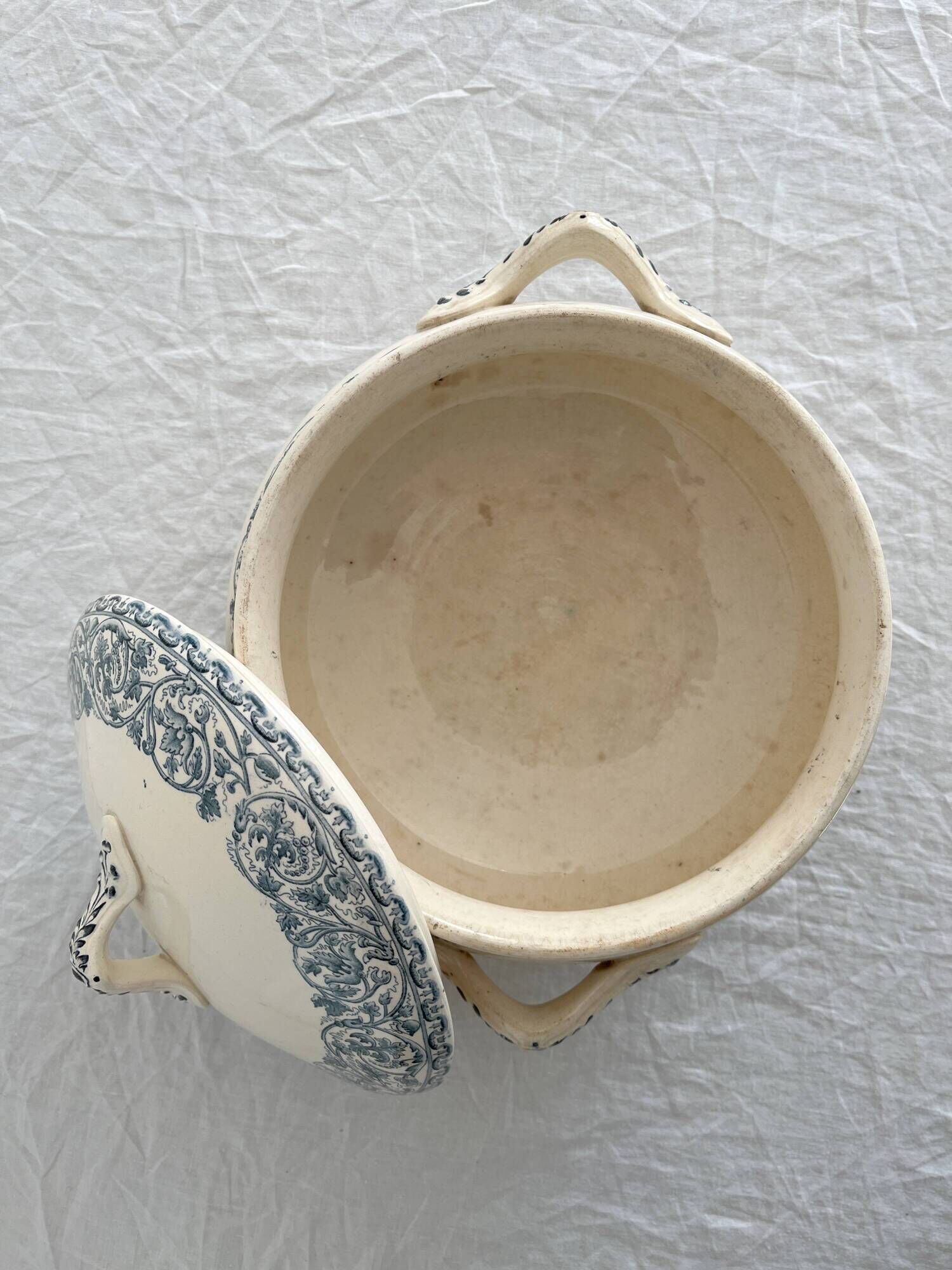 "Renaissance" ironstone dinnerware set from Creil and Montereau - 30 pieces
