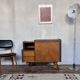 Meuble tv enfilade vintage pieds compas