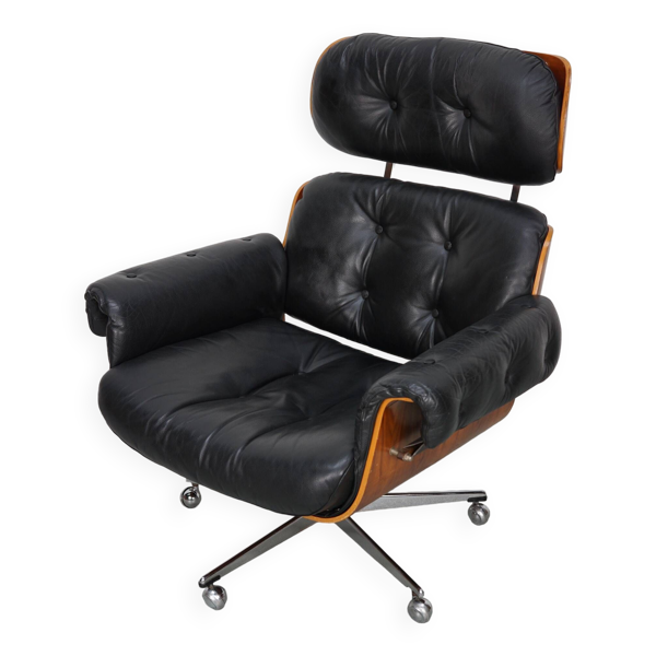 Fauteuil / Lounge Chair vintage de Martin Stoll pour Giroflex, Allemagne 1960 - Bon état sur Selency