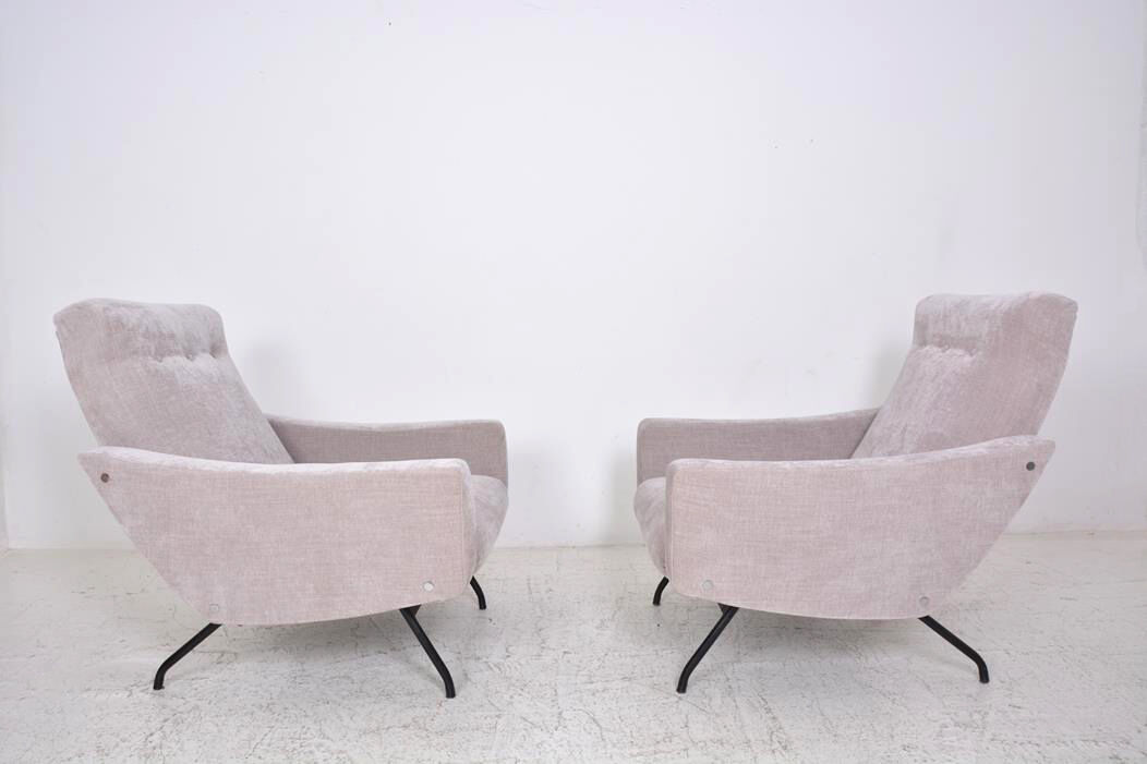Paire de fauteuils modèle "Galion" création de Gilbert Steiner, éditions Steiner., 1955