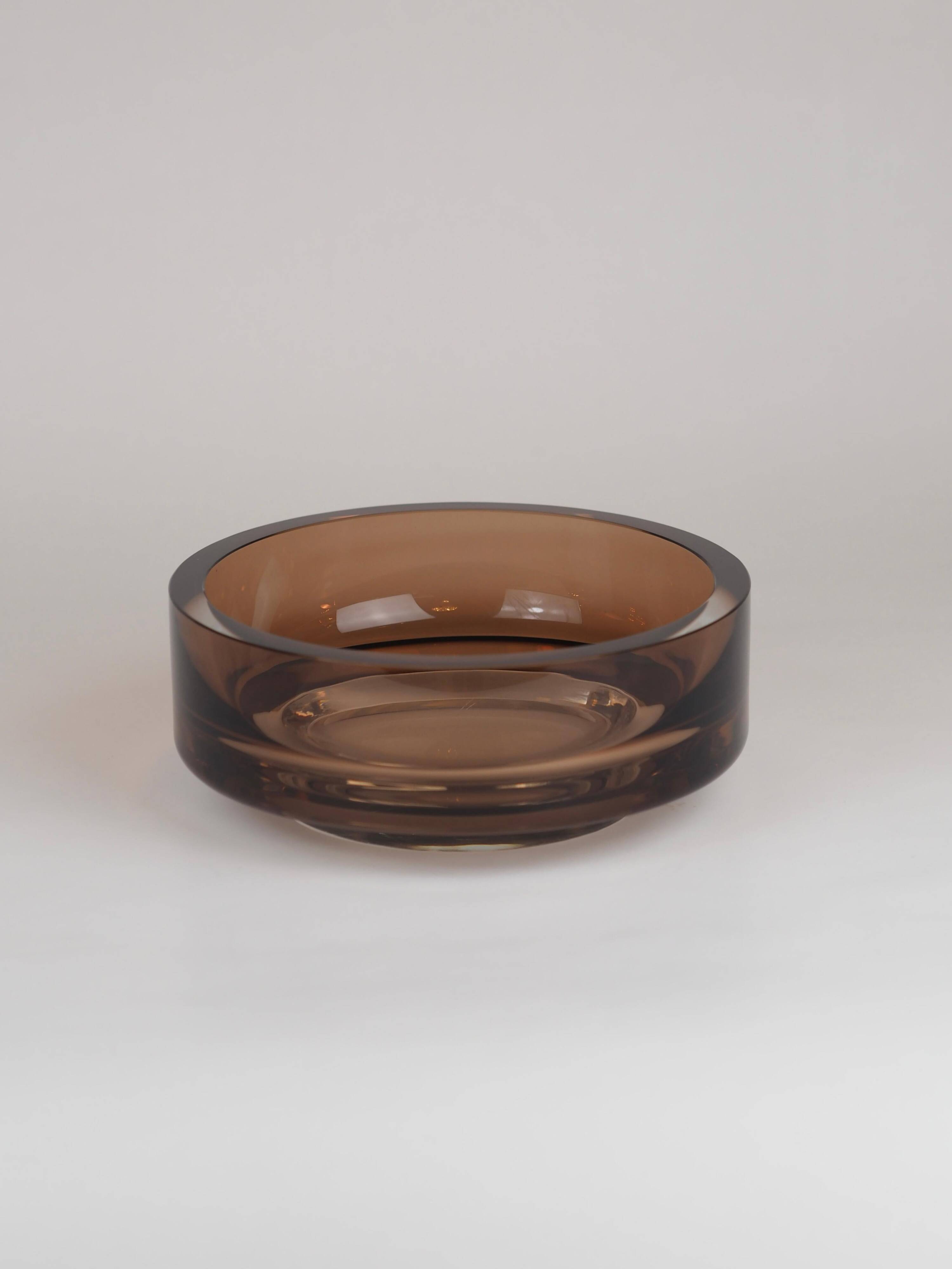 Rare bol en verre d'art moderne du milieu du siècle par Kaj Franck pour Nuutajärvi Notsjö
