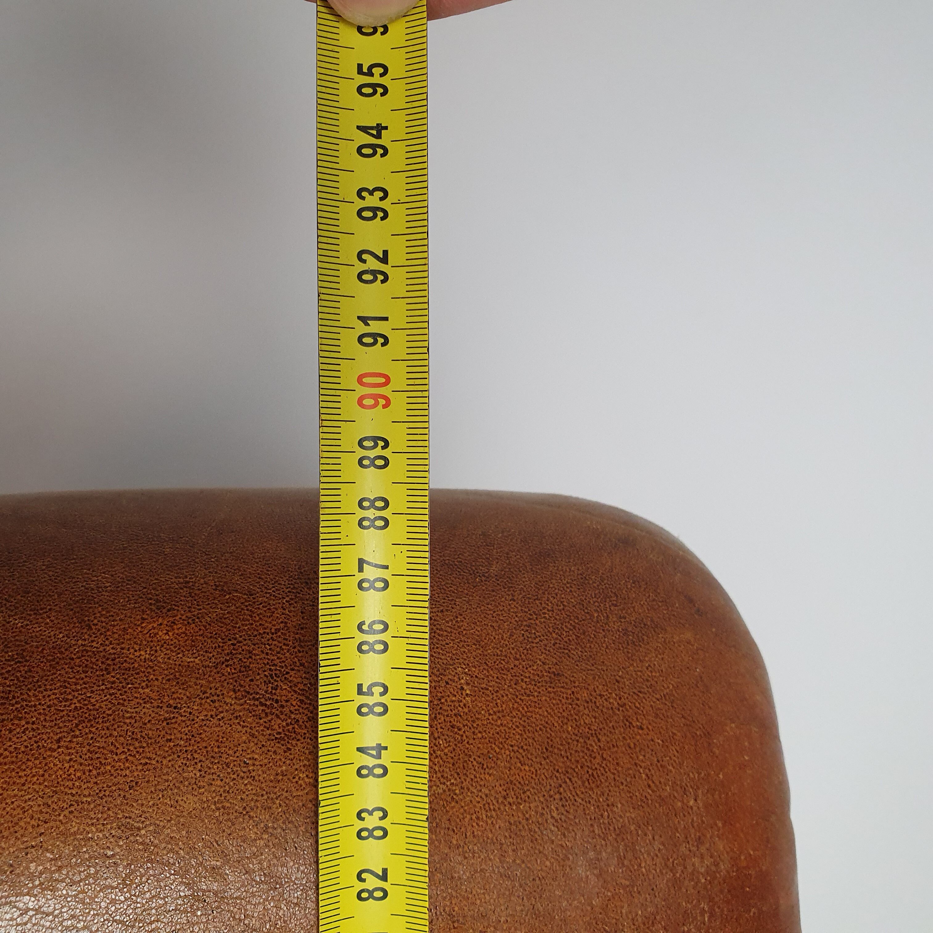 Vintage leather club chair, 1970s