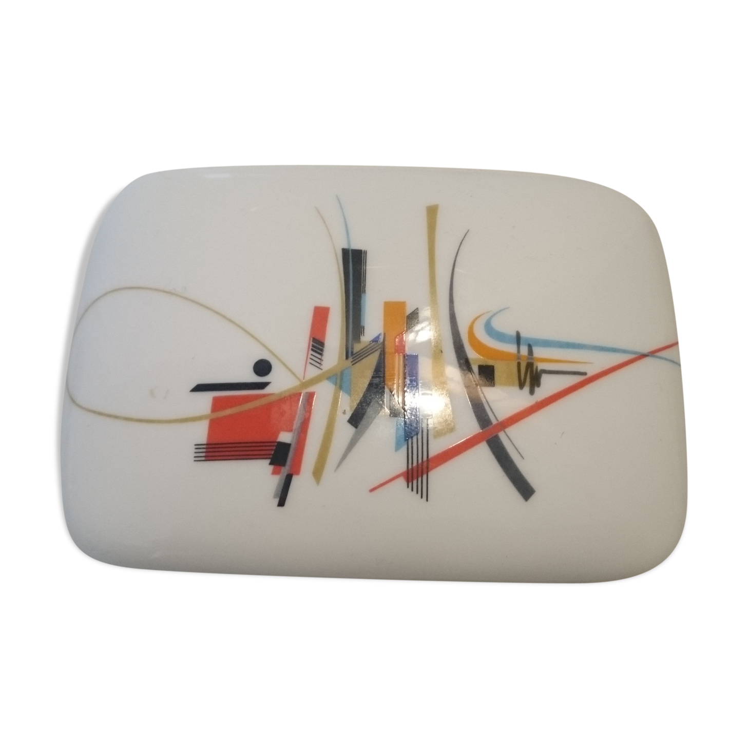 Empty porcelain pocket of vintage Limoges