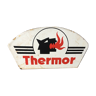 Old enamel plate "Thermor heating radiator" 11x19cm 1931