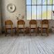 4 chaises en pin Daumiller