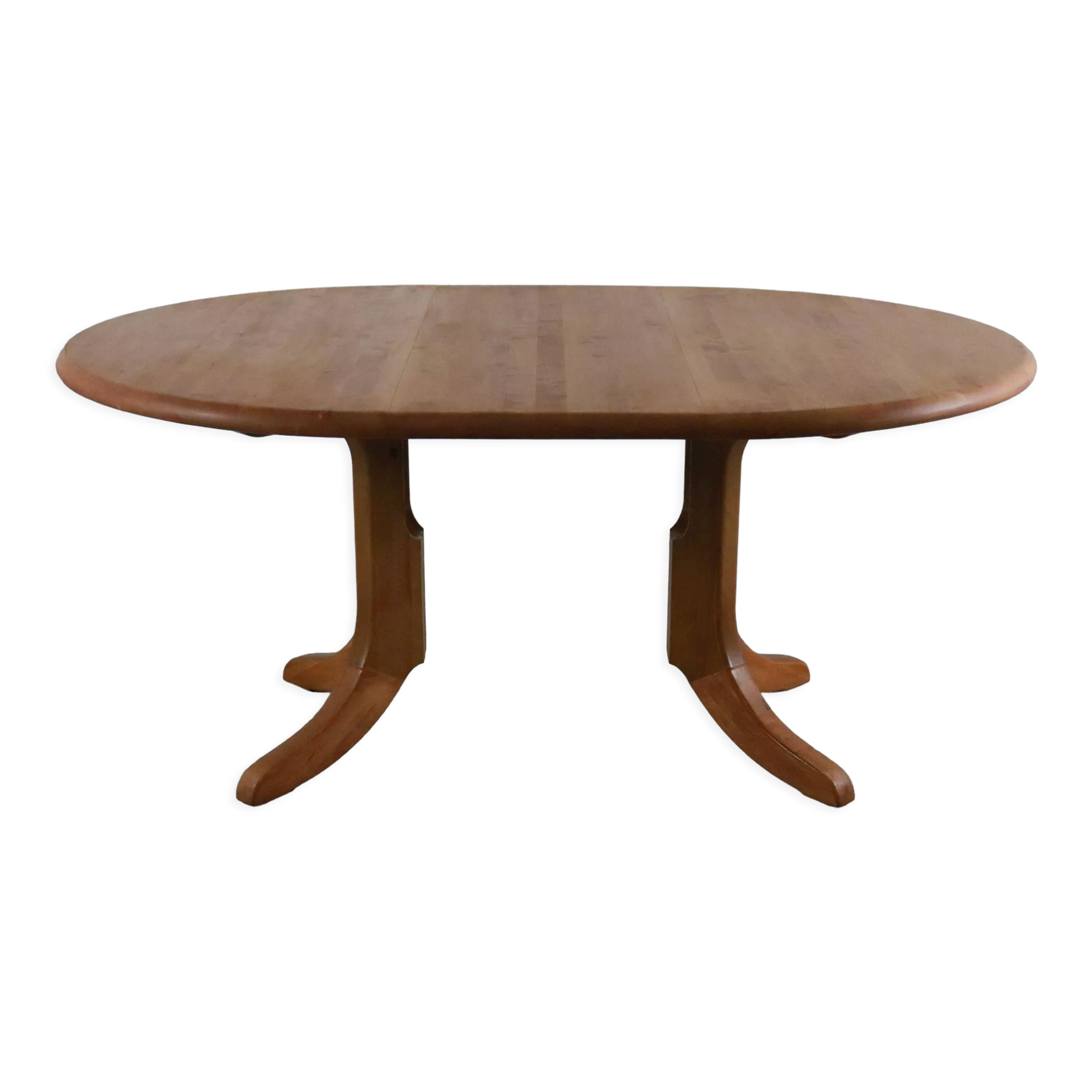 Round Danish Design dining room table extendable 'Auenwald'