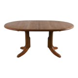 Round Danish Design dining room table extendable 'Auenwald'
