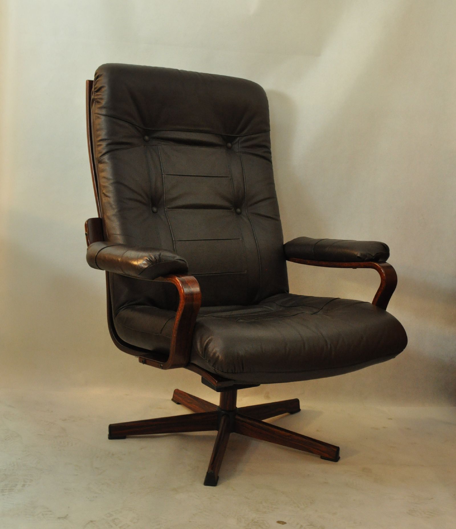 Scandinavian swivel armchair