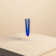Blue "Square" vase by Flavio Poli for Seguso 60's