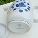 Coffee pot porcelain Marc Held for Coquet Limoges Bernardaud decoration