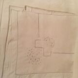 Old embroidered tablecloth
