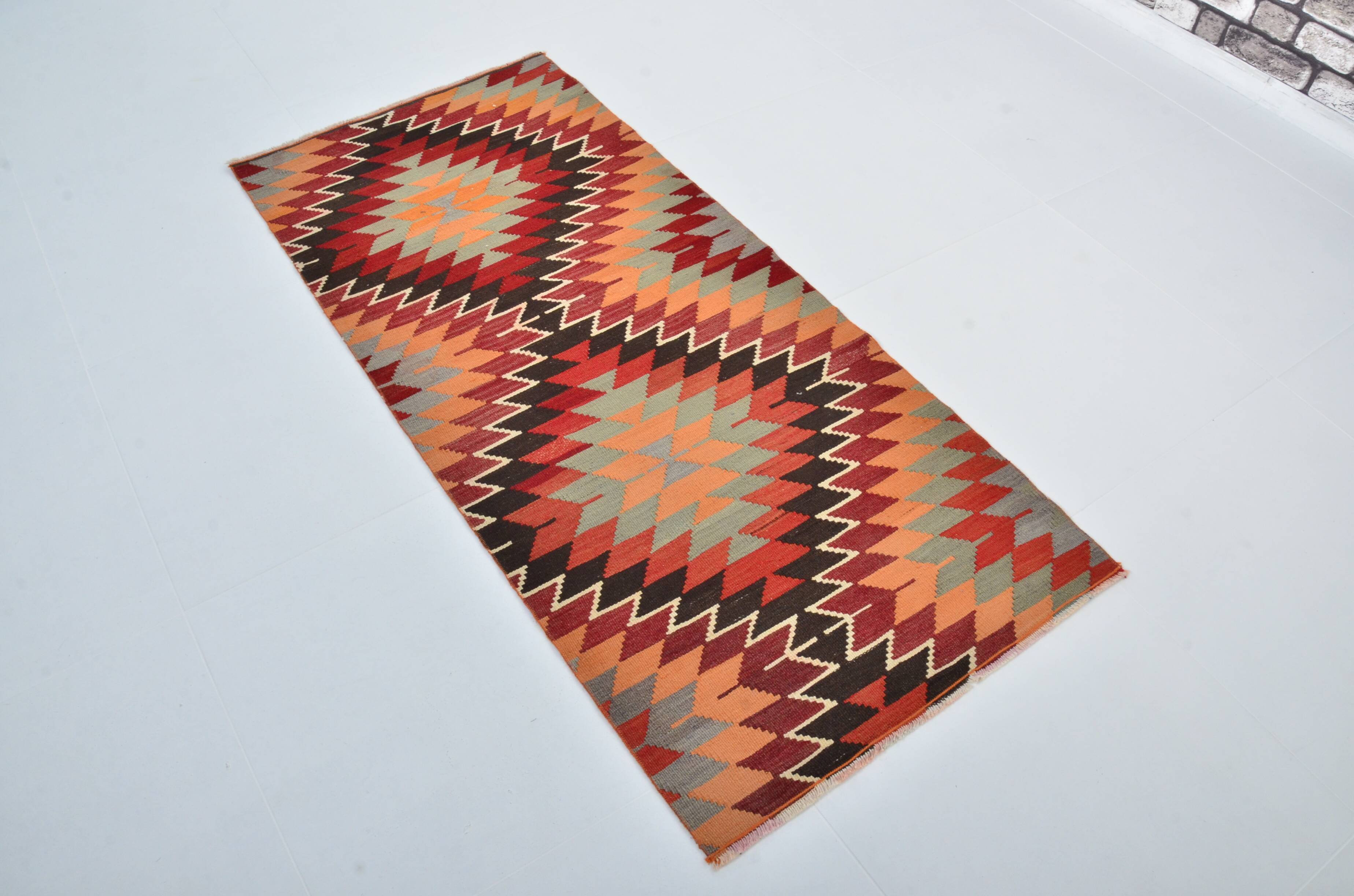 Geometric Anatolian Decorative Kilim Rug sku 3405