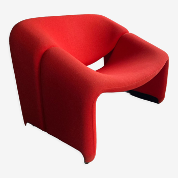 Artifort Groovy F598 M-chair Pierre Paulin, Red orginal upholstery