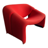 Artifort Groovy F598 M-chair Pierre Paulin, Red orginal upholstery