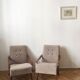 Grey/Brown Vintage Armchairs, 1960s, pair