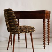 Shell chair type 1020 in jacquard velvet with tiger pattern, Europe, 1960s