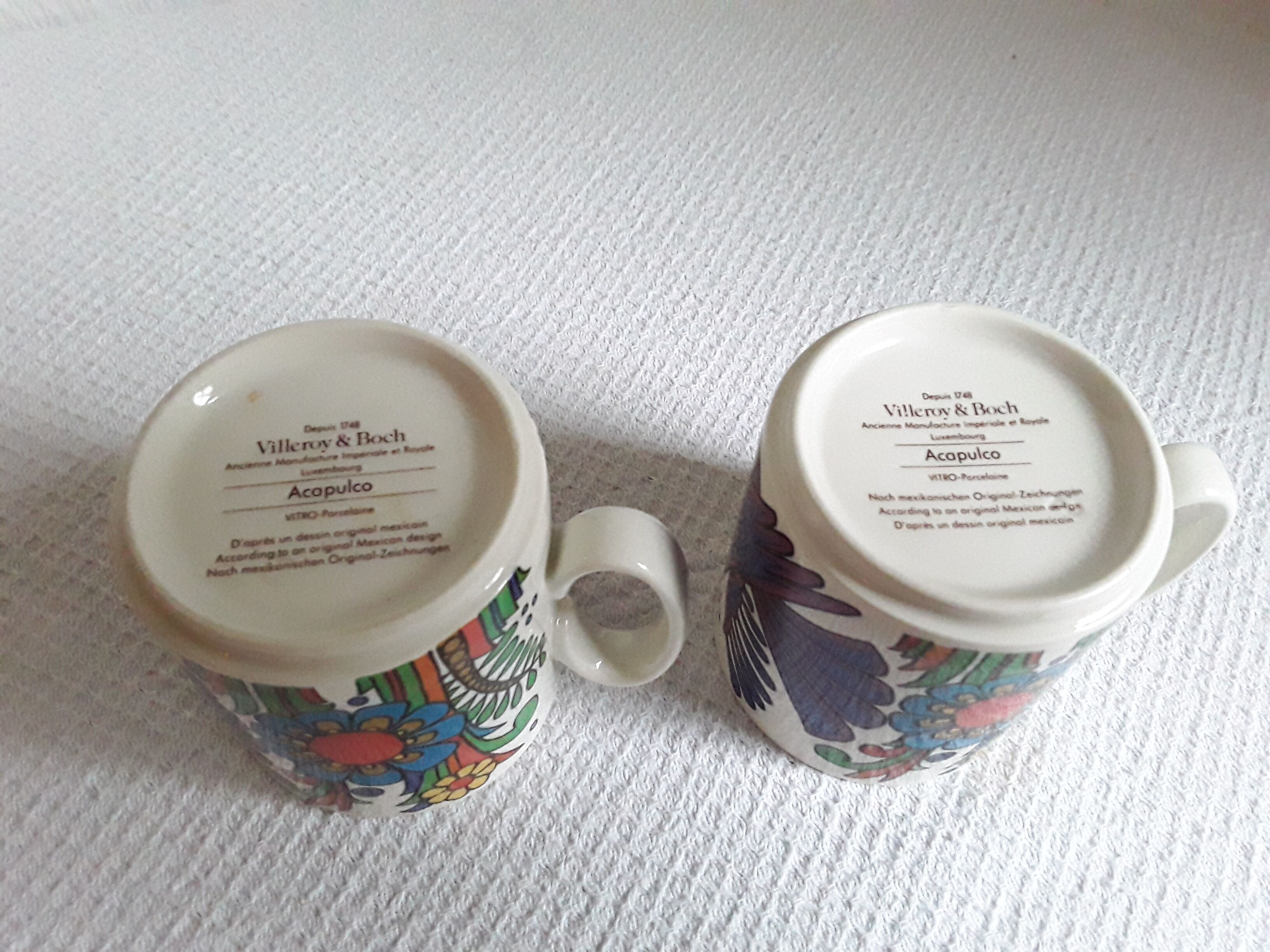 Tea cups Acapulco Villeroy and Boch
