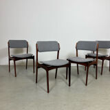 Danish mid-century palisander dining chair model 49 by erik buch for o.d. mobler, 1960s