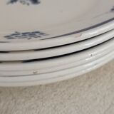 Set of 6 plates iron earth badonviller