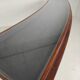 Oak museum display cabinet (1940s–50s) – horizontal curved model