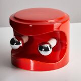 Perdomello 70 Orange Ceramic Table Lamp, 1970s