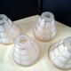 4 Globes, lampshades for Art Deco chandelier