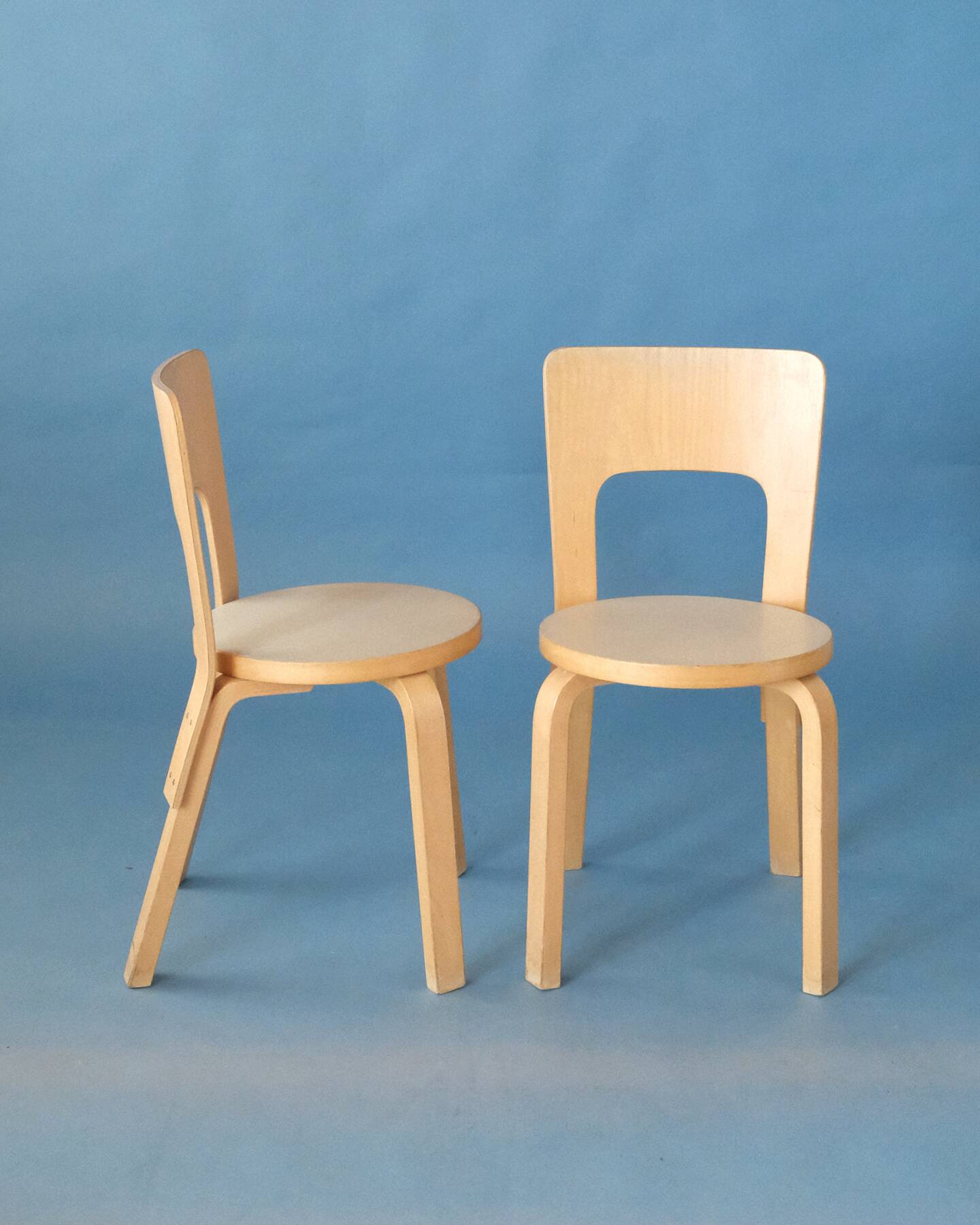 Set of 4 Chair 66, Alvar Aalto, Artek