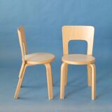 Set of 4 Chair 66, Alvar Aalto, Artek