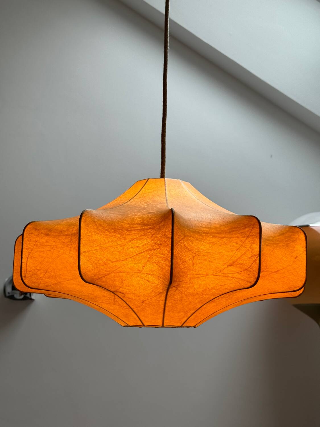 Large cocoon pendant light, 60s