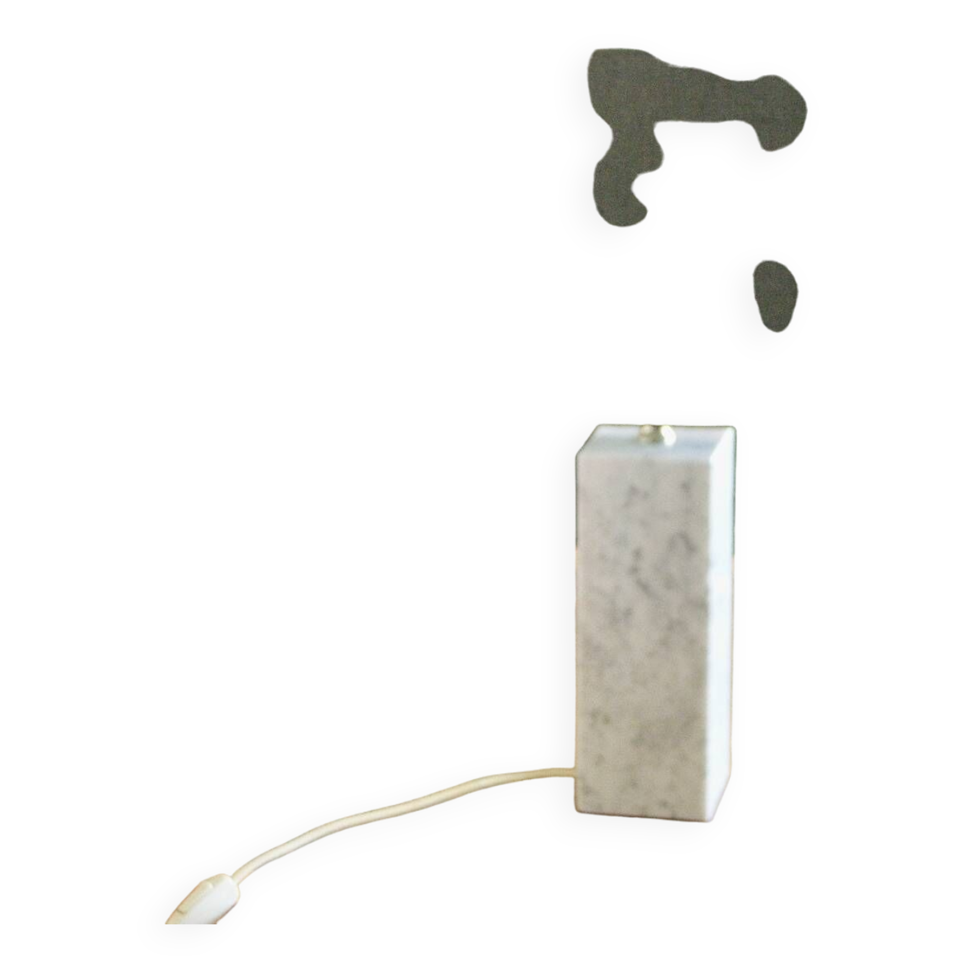 Large vintage lamp dephilippe barbier 1970