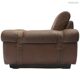 Fauteuil club Brazil style, cuir pleine fleur patiné