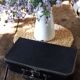 Vintage black suitcase