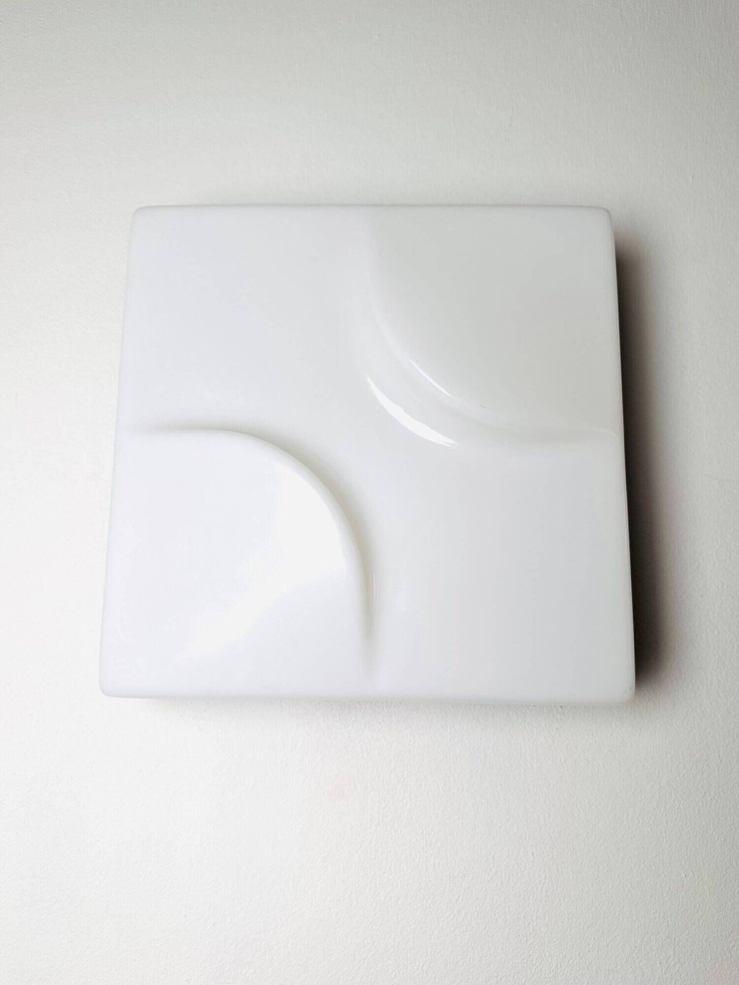 F-3071 Square Abstract Wall Lamps By Raak Amsterdam, The Netherlands 1970S