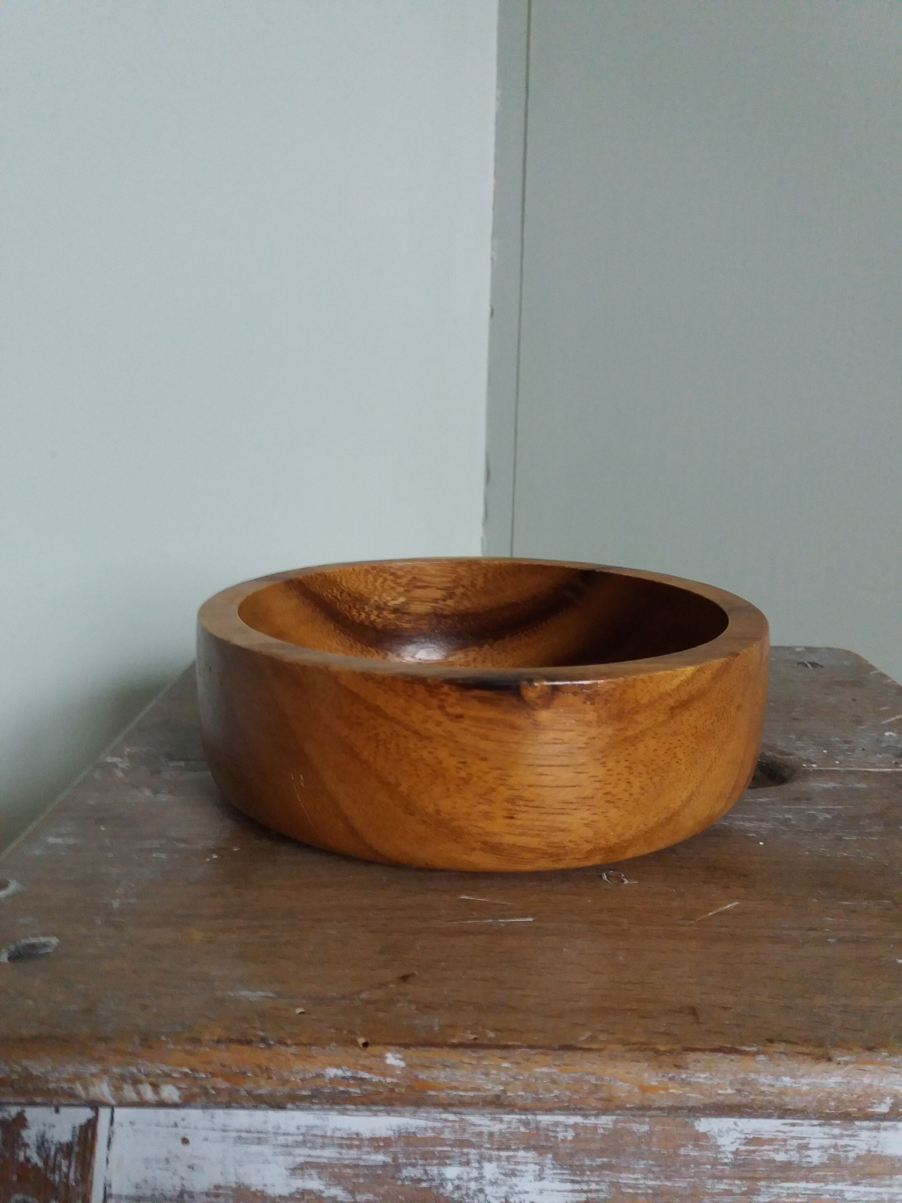 Cup empty bowl wooden pocket