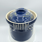 Terrine oval alsace Baeckeoffe blue