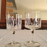Water and wine glasses from the Royal Manufacture of Bayel