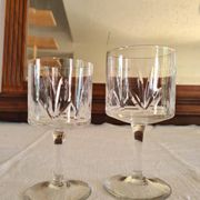 Water and wine glasses from the Royal Manufacture of Bayel
