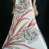 Art Nouveau cracked ceramic trim, eyelet patterns