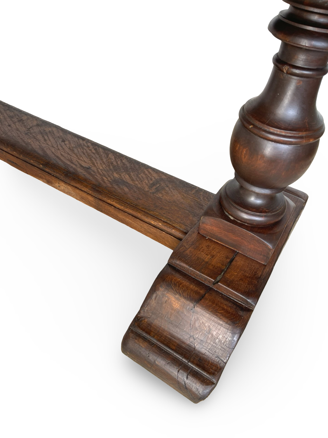 A fine 18th Century French walnut dining table