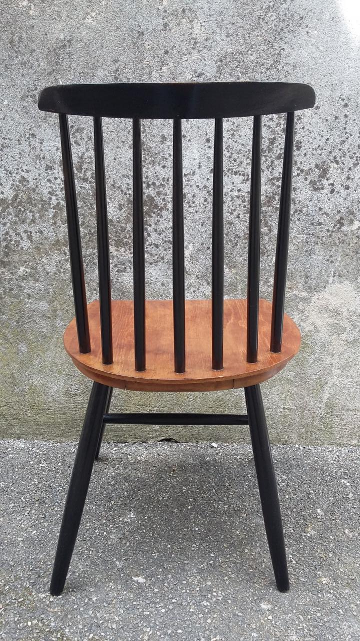 two vintage Scandinavian bistro chairs