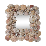 Vintage seashell mirror 31x35cm