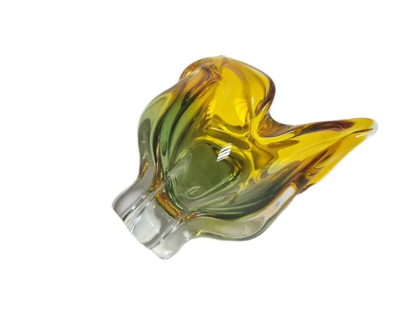Vase by J. Hospodka for Chribska Glassworks, Former Czechoslovakia, 1960s