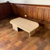 Travertine coffee table